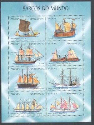ANGOLA 1999 TRANSPORT MARITIM CORABII VAPOARE foto
