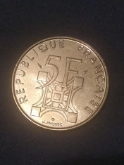 Moneda 5 Francs 1989 Fran?a foto