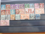 FRANTA - Ani diferiti, Lot 23 timbre, deparaiate, stampilate, cu sarniera (T24), Stampilat