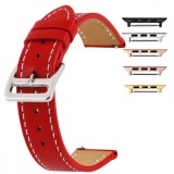 Curea piele, compatibila cu Apple Watch 9|8|7|6|5|4|3|2|1 Series, 49mm|45mm|44mm|42mm, Crimson Red