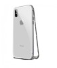 Husa cu Bumper din Aluminiu cu prindere Magnetica si spate din Sticla Temperata Securizata pentru iPhone X Silver, MyStyle