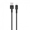 CABLU DE DATE XO - NB-Q166, USB - LIGHTNING (APPLE), 5A, 1M, NEGRU BLISTER