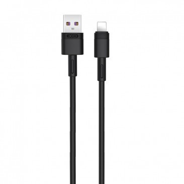 CABLU DE DATE XO - NB-Q166, USB - LIGHTNING (APPLE), 5A, 1M, NEGRU BLISTER