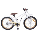 vidaXL Bicicletă pentru Copii 22 Inci pentru 7-12 ani Alb 42009316