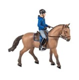 Cumpara ieftin Set Echitatie cal si jocher in jacheta albastra