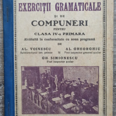Carte de exercitii gramaticale si compuneri pt. clasa IV-a primara// 1936