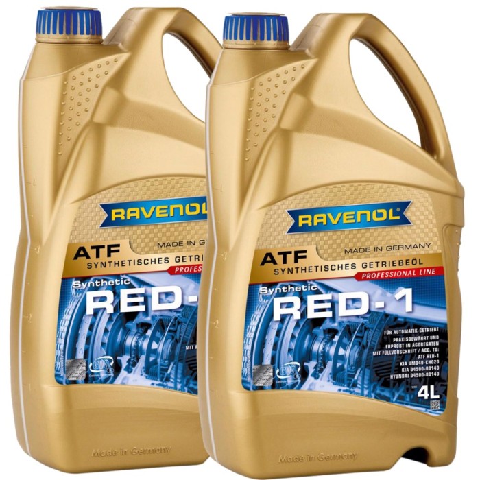 Pachet 8 litri ulei Ravenol ATF RED-1 pentru transmisie automata