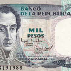 Columbia 1000 Pesos Oro 02.10.1985