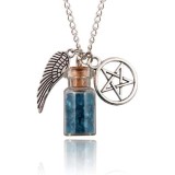 Cumpara ieftin Pandantiv / Colier / Lantisor-SUPERNATURAL Talisman Protectie - Albastru