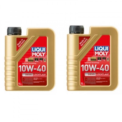 Pachet 2 litri Ulei Mineral Liqui Moly Diesel Leichtlauf 10W40 foto