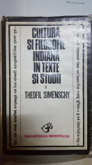 T. Simenschy, Cultura ?i filosofie indiana in texte ?i studii 1, Bucure?ti 1978 foto