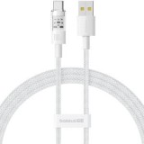 Cablu alimentare si date Baseus Gem, Fast Charging Data Cable pt. smartphone, USB la USB Type-C 100W, 2m, alb