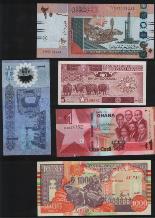 Set #3 Africa / 10 bancnote diferite necirculate / vezi scan