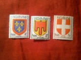 Serie mica Franta 1949 - Embleme provincii 3 valori (din 5 val.)