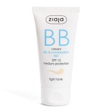 Crema BB cu SPF15 nuanta deschisa pentru ten mixt gras, 50 ml, Ziaja