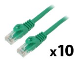 Cabluri patch U/UTP 5e litat CCA PVC verde 3m 26AWG