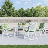 vidaXL Perne de scaun spătar jos, 4 buc., model frunze, textil oxford 377729