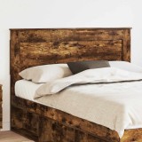 vidaXL Tăblie cap cu headboard Stejar fumuriu 140 cm Lemn compozit 887453