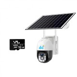 Camera de supraveghere, HexaEye, Interior/Exterior, Panou solar 12.000 mAh