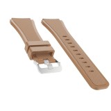 Cumpara ieftin Curea silicon compatibila Fossil Gen 5 Smartwatch, telescoape Quick Release, 22mm, Maro, Very Dream