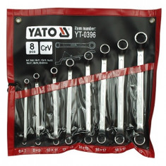 Set 8 chei inelare cu cot 6-22 mm YATO