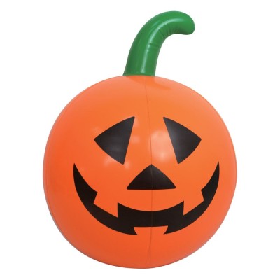 Minge Gonflabilă cu LED, Model Dovleac, Culoare Portocaliu, Mărime 50cm foto