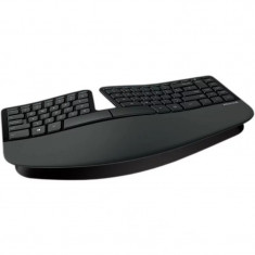 Kit TASTATURA si Mouse Microsoft &amp;amp;quot;Sculpt Ergonomic&amp;amp;quot; wireless 109 taste format standard mouse 4/1 butoane negru &amp;amp;quot;L5V-00021&amp;amp;quot; (includ foto