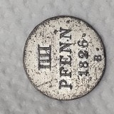 Germania IIII 4 PFENNIG 1826 B , argint , detalii