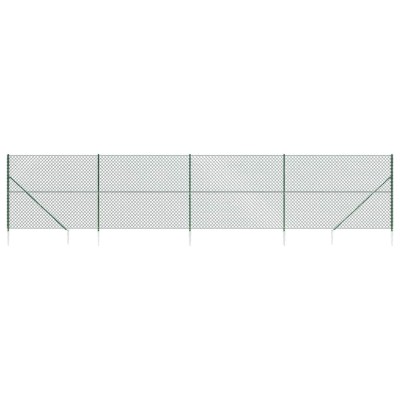 Gard plasa de sarma cu tarusi de fixare, verde, 1,6x10 m foto