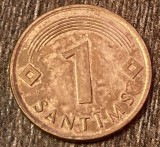 C50 - Moneda foarte veche - Letonia - 1 santims - 1997, Europa