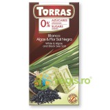 Ciocolata Alba cu Alge si Sare de Mare fara Gluten 75g