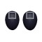 Set doua masti pentru carnaval, Squid Game, Patrat, Negru