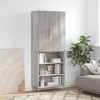 VidaXL Dulap &icirc;nalt, gri sonoma, 69,5x34x180 cm, lemn compozit 3196065