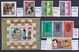 Lot filatelic Șah / Mari Maiștri - Coliță Ciad (Viktor Kortschnoi) &amp; timbre Brazilia, URSS, Bulgaria, Cuba, Haute-Volta (Anatoly Karpov) -A991