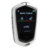 Cheie Auto Smart cu Display 858 Argintiu,, Activare Keyless Entry, 4 butoane, LCD cu touchscreen