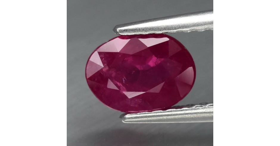 ~>>RUBIN NATURAL dragut , rosu-roz 0,89 ct. , Certificat de ...