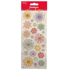 Abtibilduri DACO, Fantezie Flori, 22 Buc/Set, Multicolor, Abtibild Flori, Autocolante Copii, Stickere Decorative, Stickere pentru Copii, Set de Abtibi foto