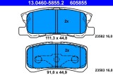 ATE 13.0460-5855.2 set placute frana,frana disc
