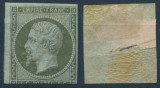 France 1853 Napoleon III 1C Mi.10 Yv.10 imperf MH AM.472, Nestampilat