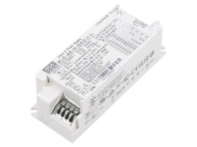 Alimentator LED pulsatoriu 40W 9&amp;divide;54VDC 600mA&amp;divide;1,4A 100&amp;divide;305VAC - Alimentator LED 40W pulsatoriu foto