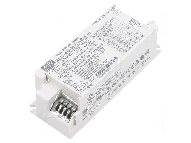Alimentator LED pulsatoriu 40W 9&divide;54VDC 600mA&divide;1,4A 100&divide;305VAC - Alimentator LED 40W pulsatoriu