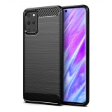 Husa TPU OEM Carbon pentru Samsung Galaxy S20 G980, Neagra