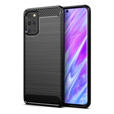 Husa TPU OEM Carbon pentru Samsung Galaxy S20 G980, Neagra