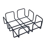 Cumpara ieftin Suport din metal pentru servetele, patrat, negru mat, SM022B, 180 x 180 x 60 mm