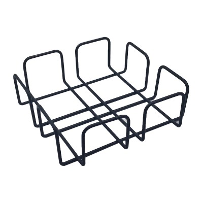 Suport din metal pentru servetele, patrat, negru mat, SM022B, 180 x 180 x 60 mm foto
