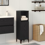 vidaXL Dulap de baie, stejar negru, 30x30x100 cm, lemn prelucrat