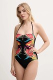 Desigual costum de baie dintr-o bucată BAHAMAS II ONE P. culoarea negru, cupa usor rigidizata, 25SWMK09