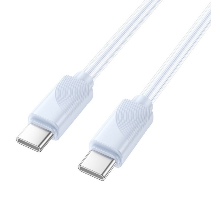 Cablu USB-C la USB-C Hoco X114 , 60 W, 1 m, Albastru