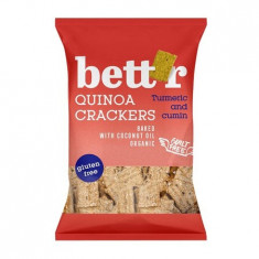 Crackers cu quinoa si turmeric fara gluten, bio, 100g foto