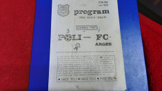 program Poli Timisoara - FC Arges foto